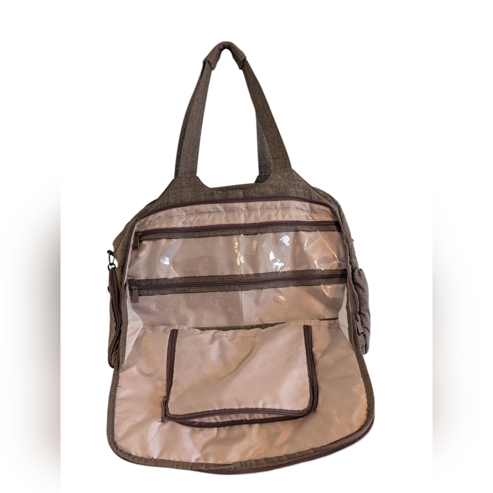 Large Lug Pontoon Weekender Bag Walnut - Picture 4 of 16